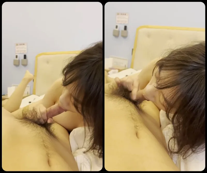 Người yêu ngoan liếm láp cục thịt bự của anh